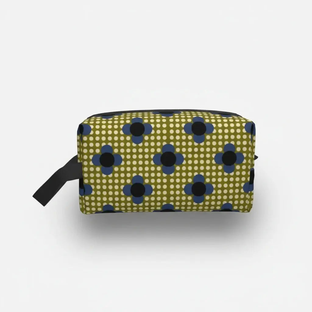 Trousse de toilette à motifs floraux rétro 