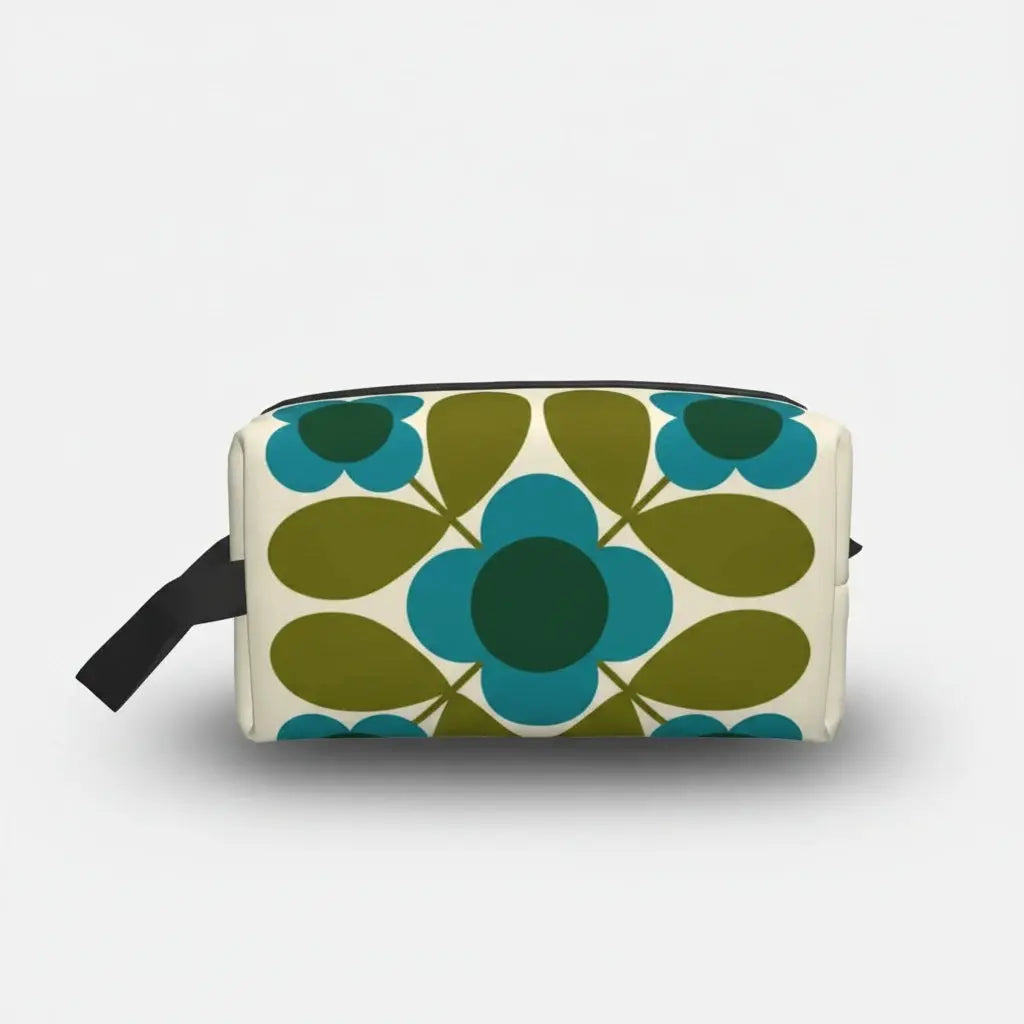 Trousse de toilette à motifs floraux rétro 