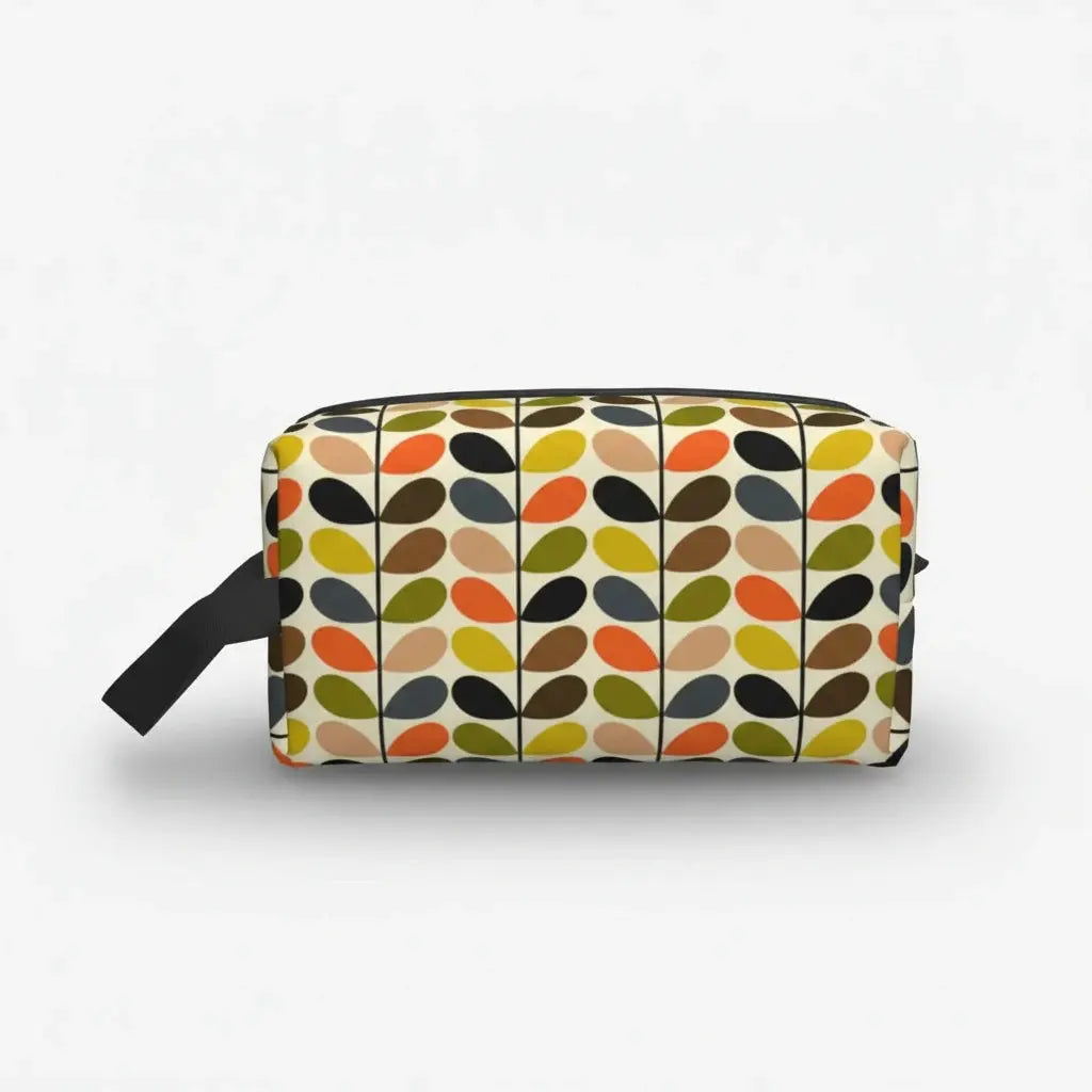 Trousse de toilette à motifs floraux rétro 