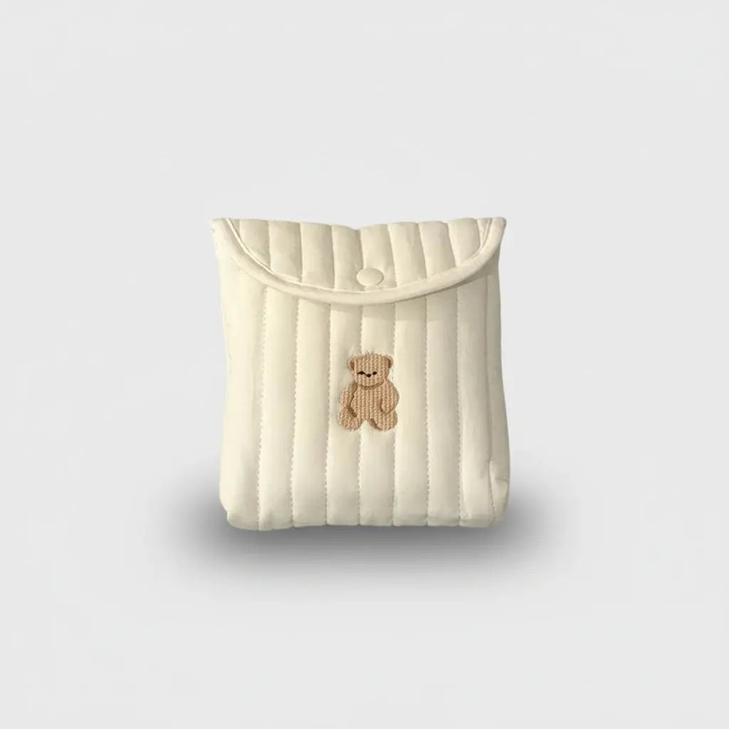 Trousse de toilette bébé | Pochette coton serviettes & soins