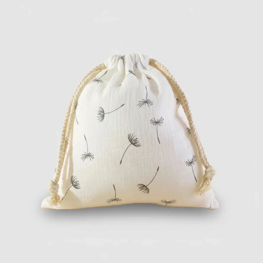 Trousse de toilette bébé | Pochette poussette coton 3 pièces