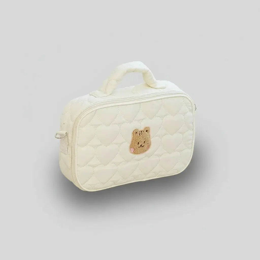 Trousse de toilette bébé | Sac à couches brodé polyvalent