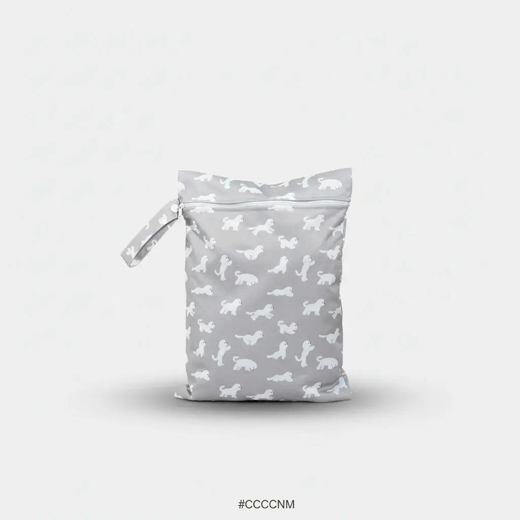 Trousse de toilette bébé | Sac sec et humide tissu recyclé