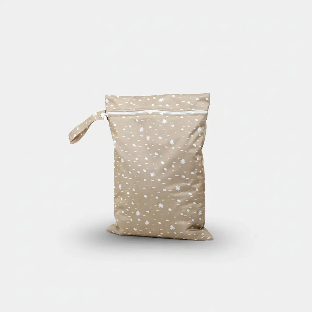 Trousse de toilette bébé | Sac sec et humide tissu recyclé