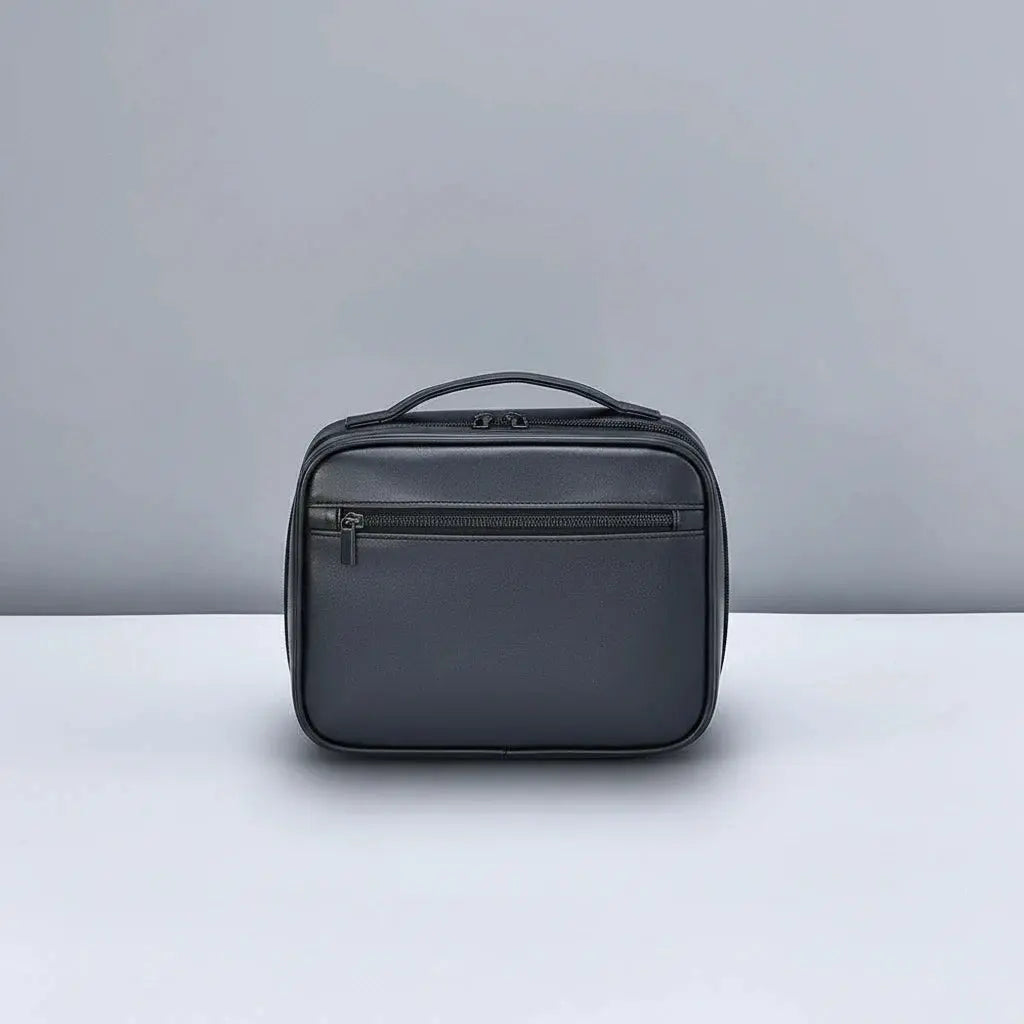 Trousse de toilette cuir PU suspendue homme – Étanche