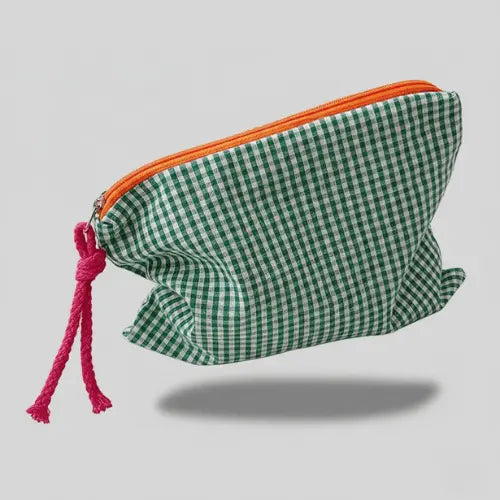 Trousse de toilette en coton & lin – Légère et pratique