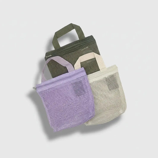 Trousse de toilette en mesh imperméable 