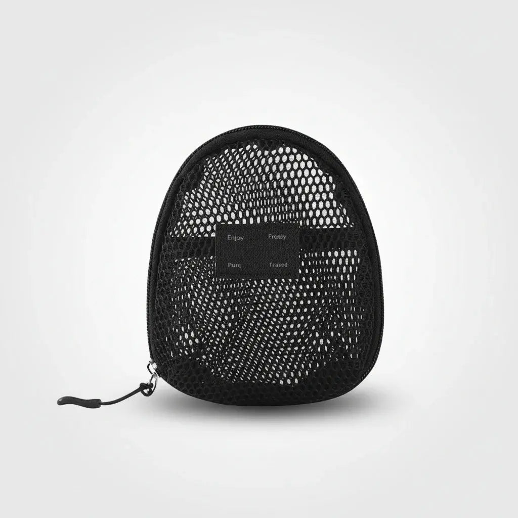 Trousse de toilette en nylon mesh avec poignée