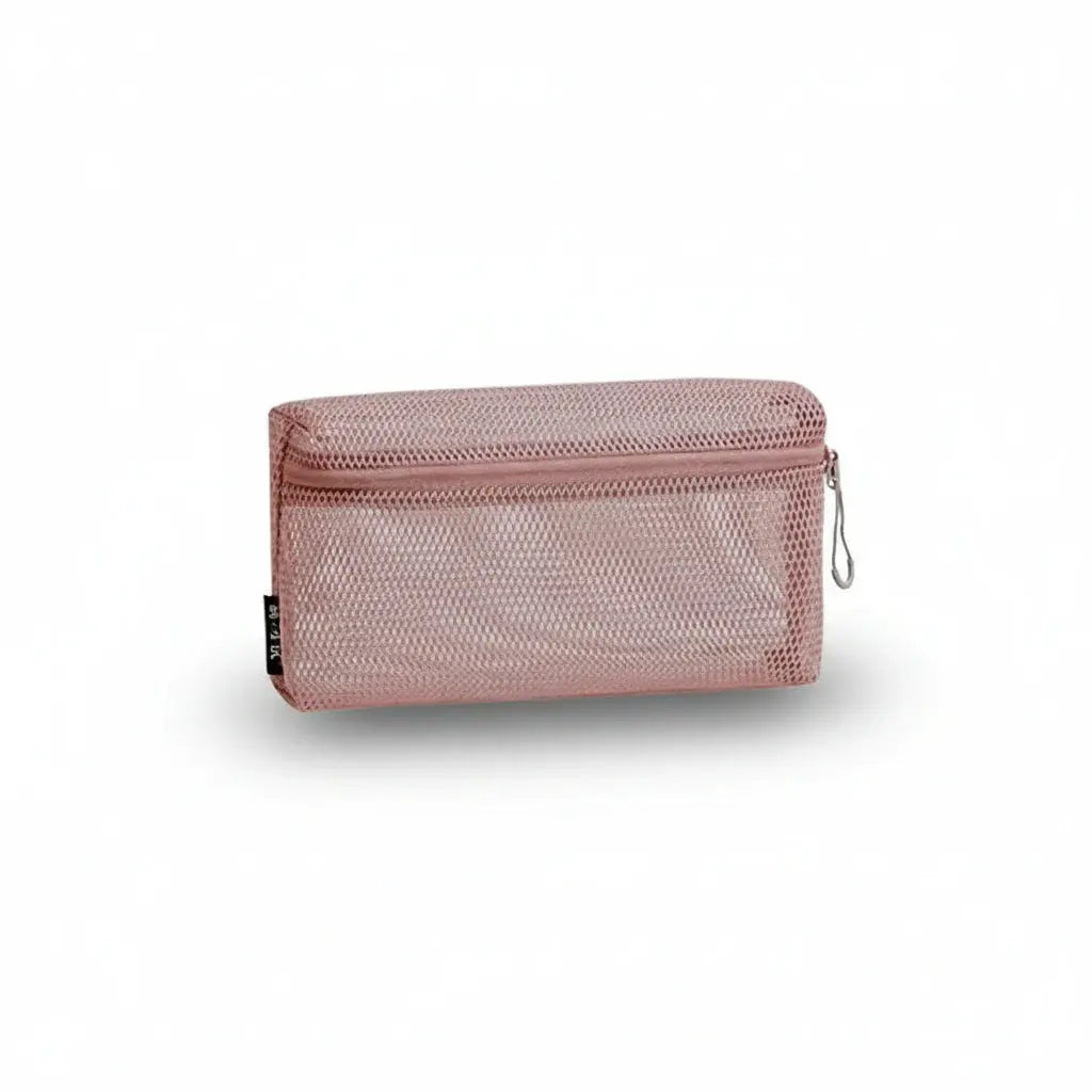 Trousse de toilette en nylon mesh avec poignée