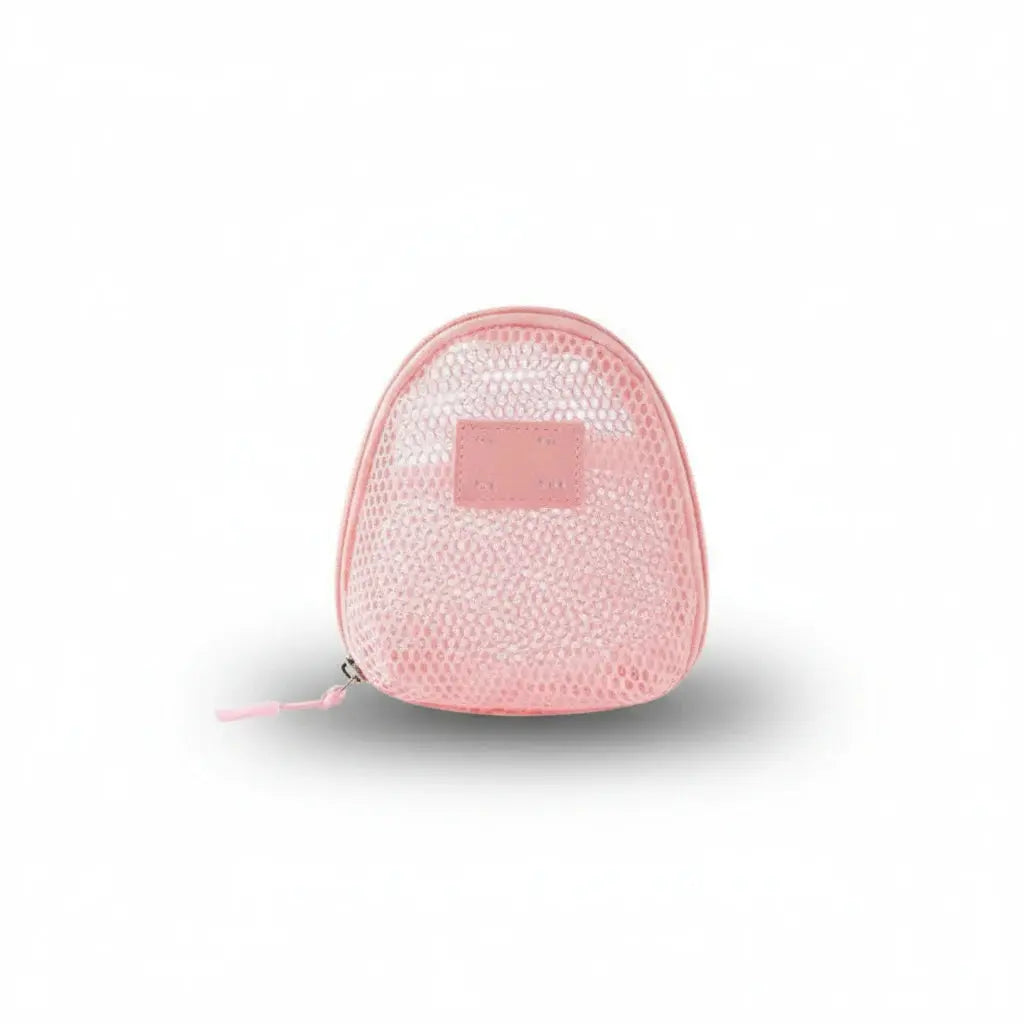 Trousse de toilette en nylon mesh avec poignée