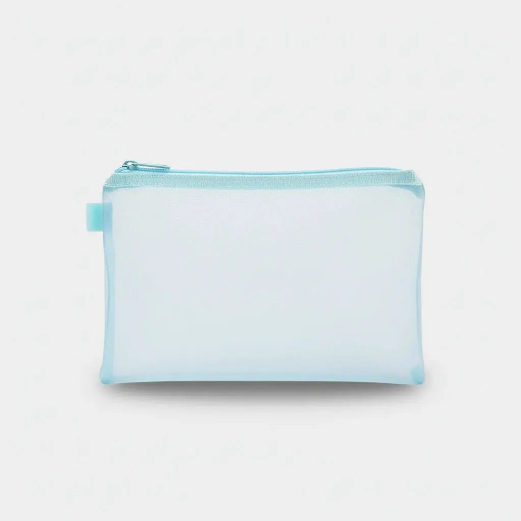 Trousse de toilette en nylon mesh transparent