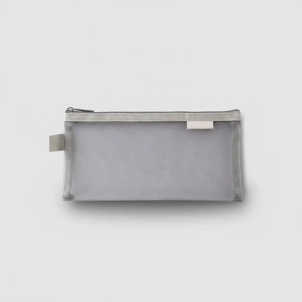 Trousse de toilette en nylon mesh transparent