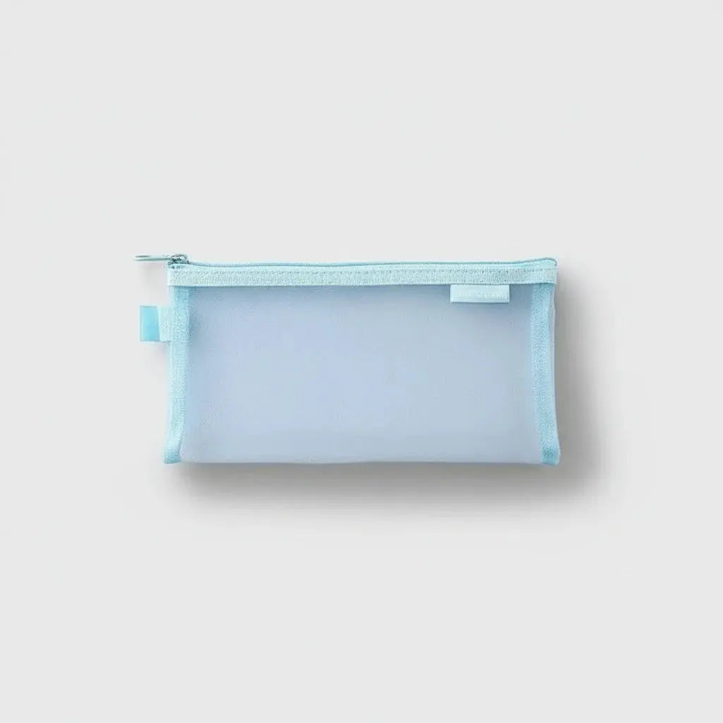 Trousse de toilette en nylon mesh transparent