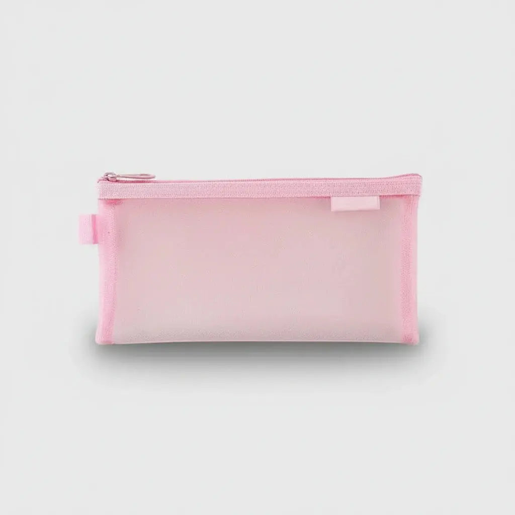 Trousse de toilette en nylon mesh transparent