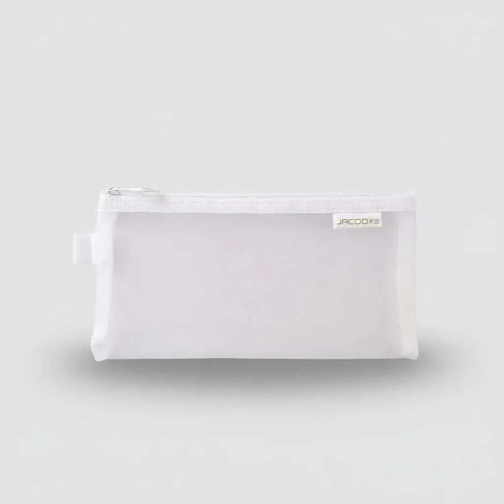 Trousse de toilette en nylon mesh transparent