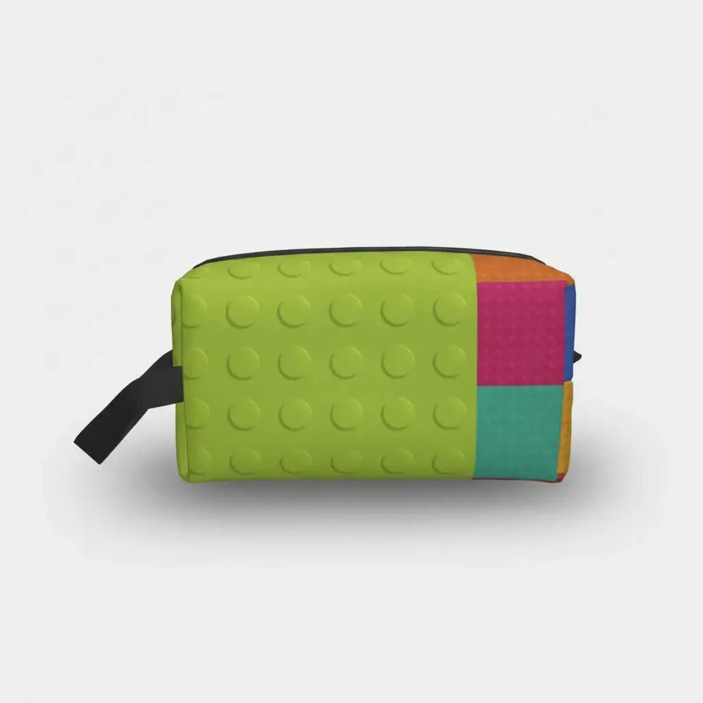 Trousse de toilette femme blocs colorés