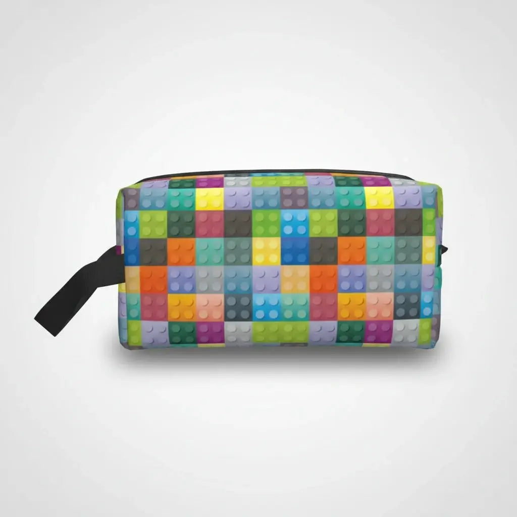 Trousse de toilette femme blocs colorés