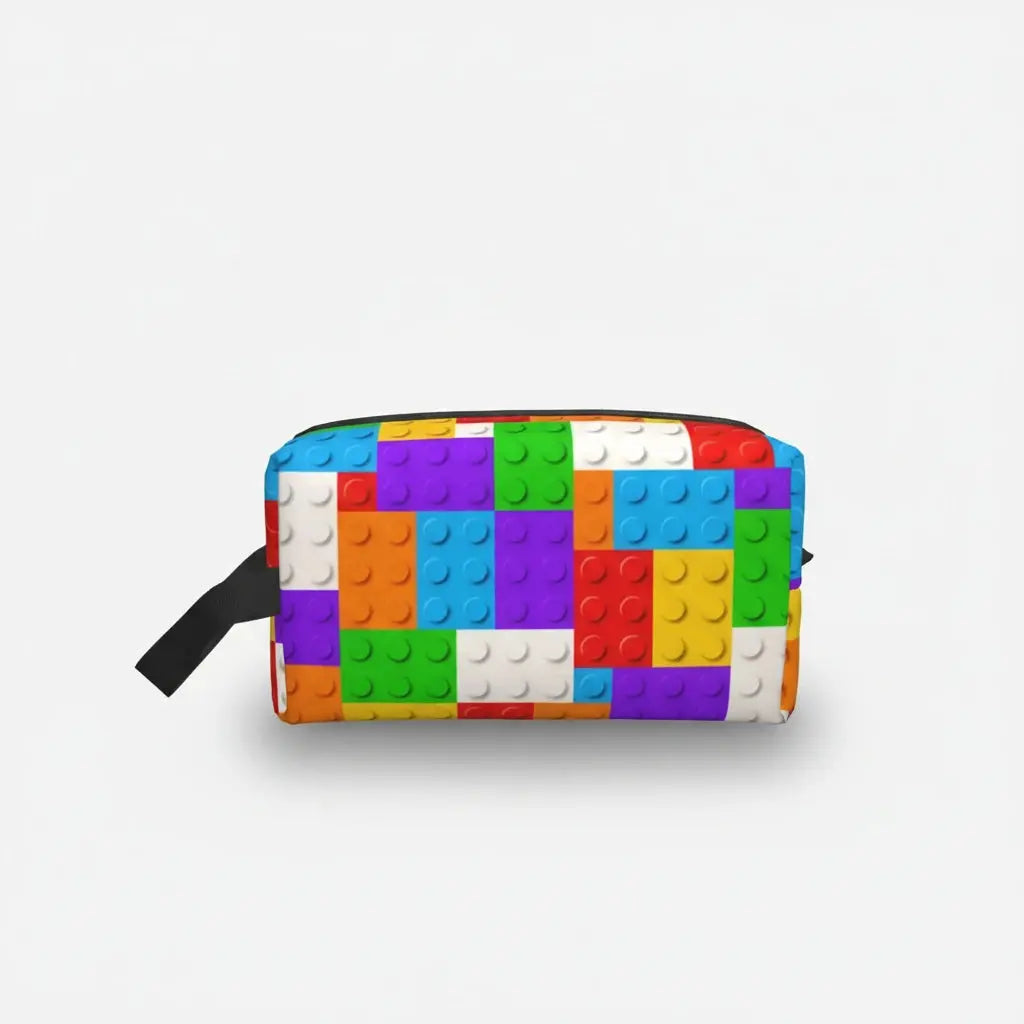 Trousse de toilette femme blocs colorés