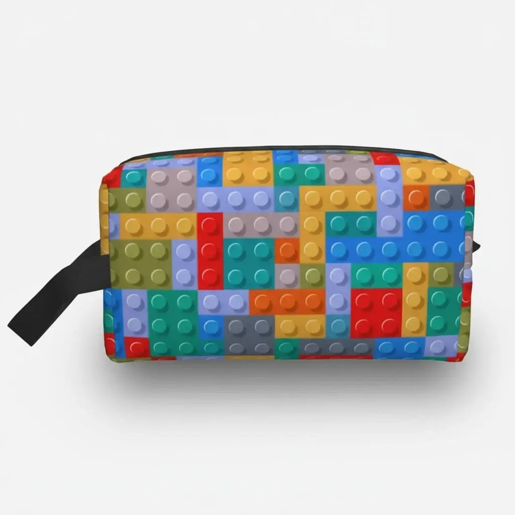 Trousse de toilette femme blocs colorés