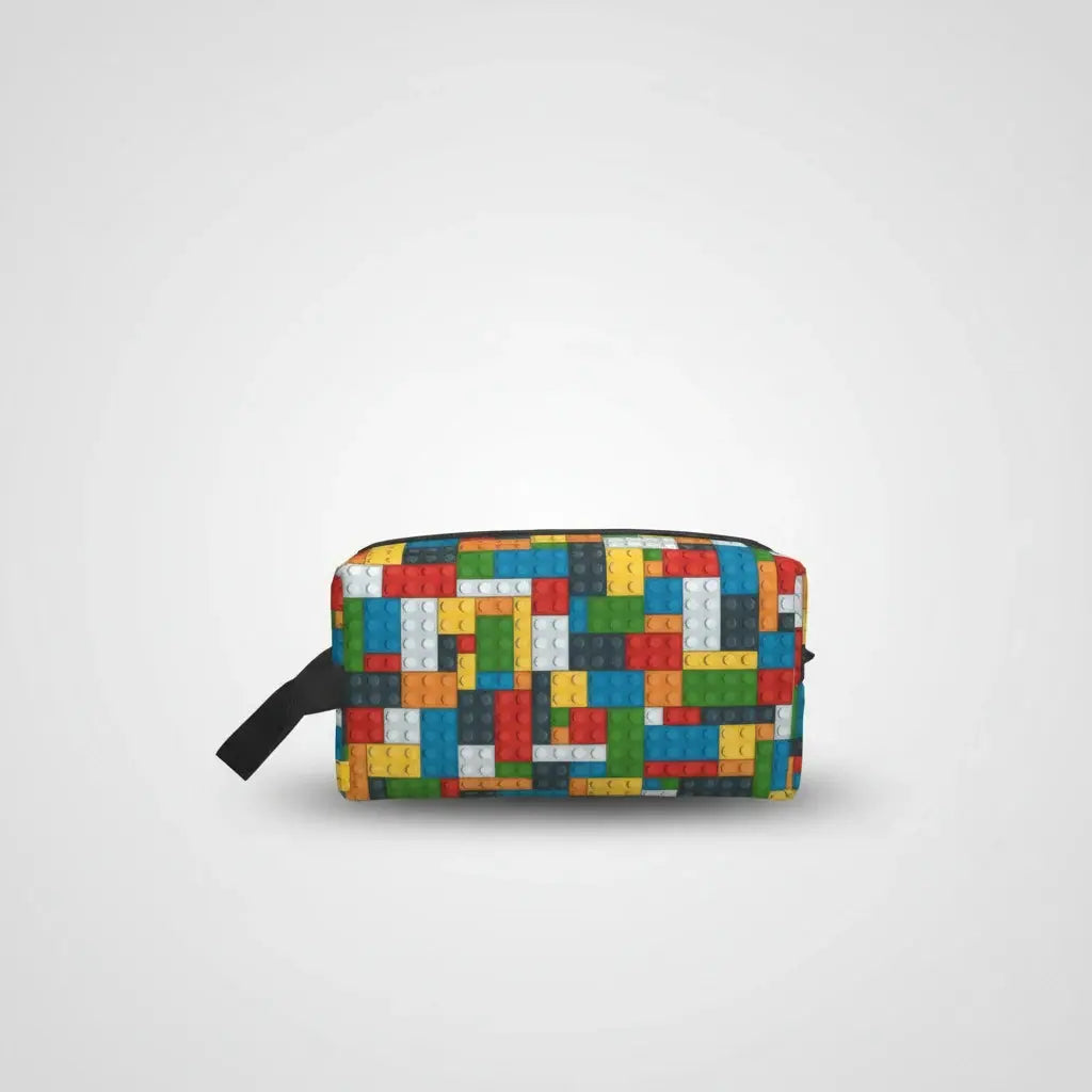 Trousse de toilette femme blocs colorés