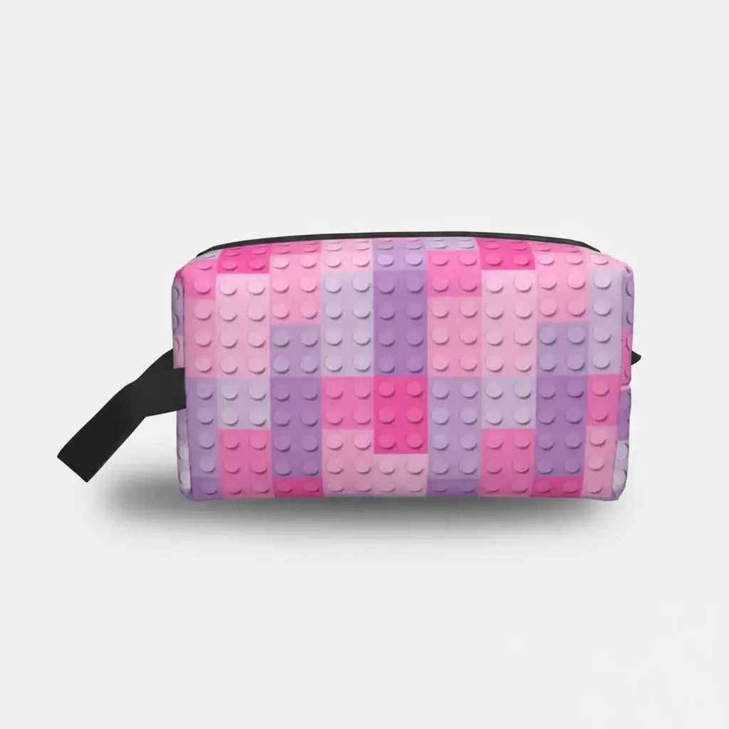 Trousse de toilette femme blocs colorés