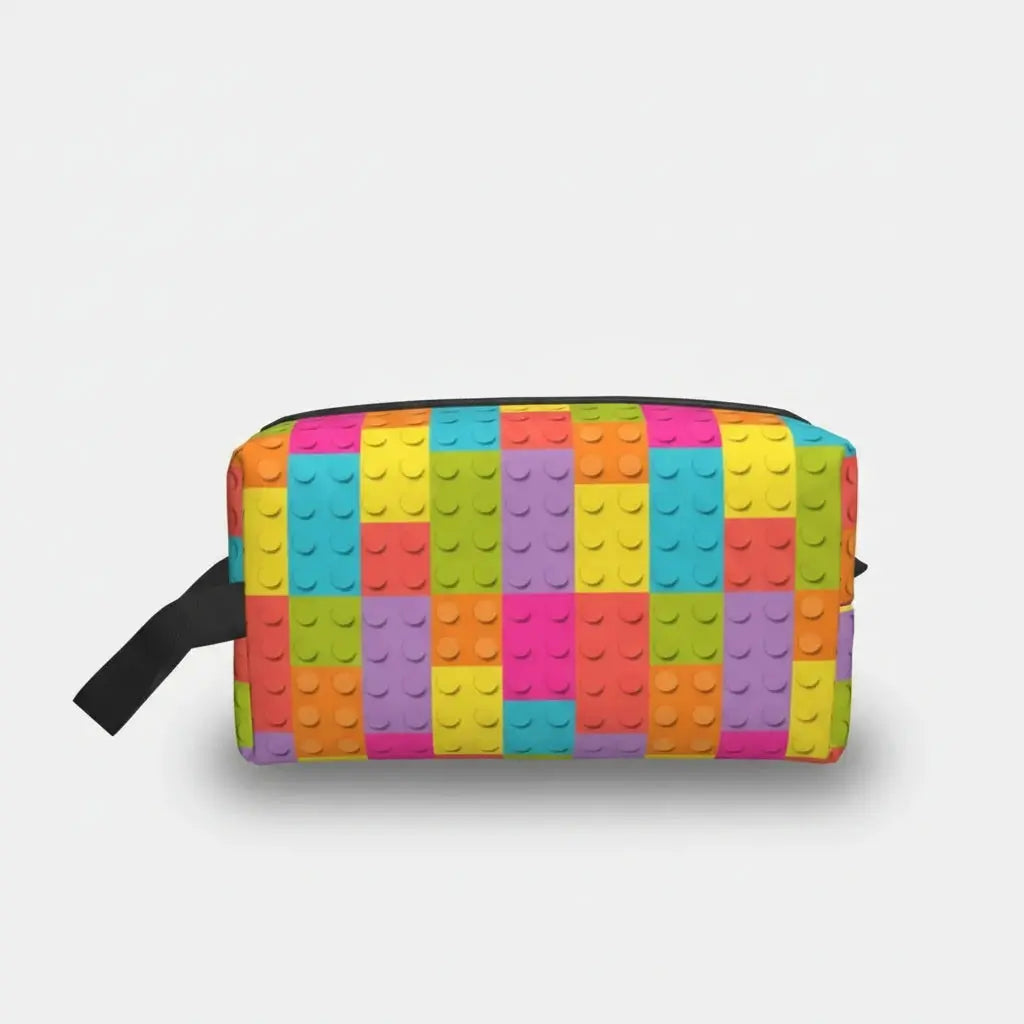 Trousse de toilette femme blocs colorés