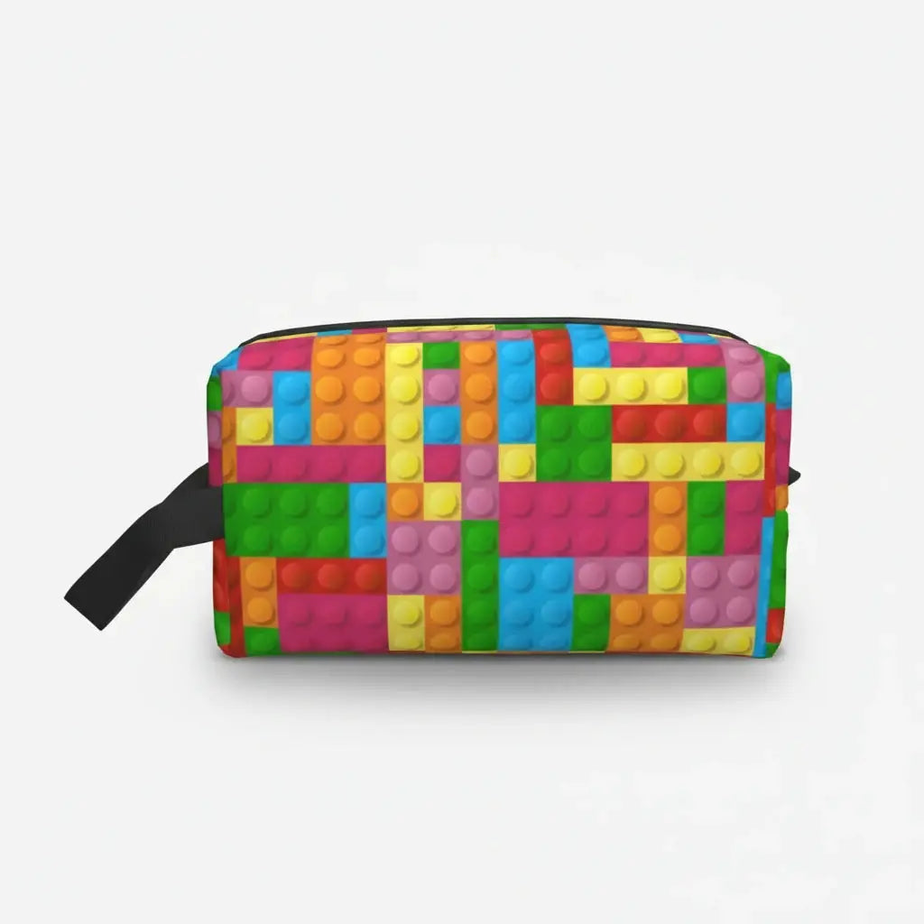 Trousse de toilette femme blocs colorés