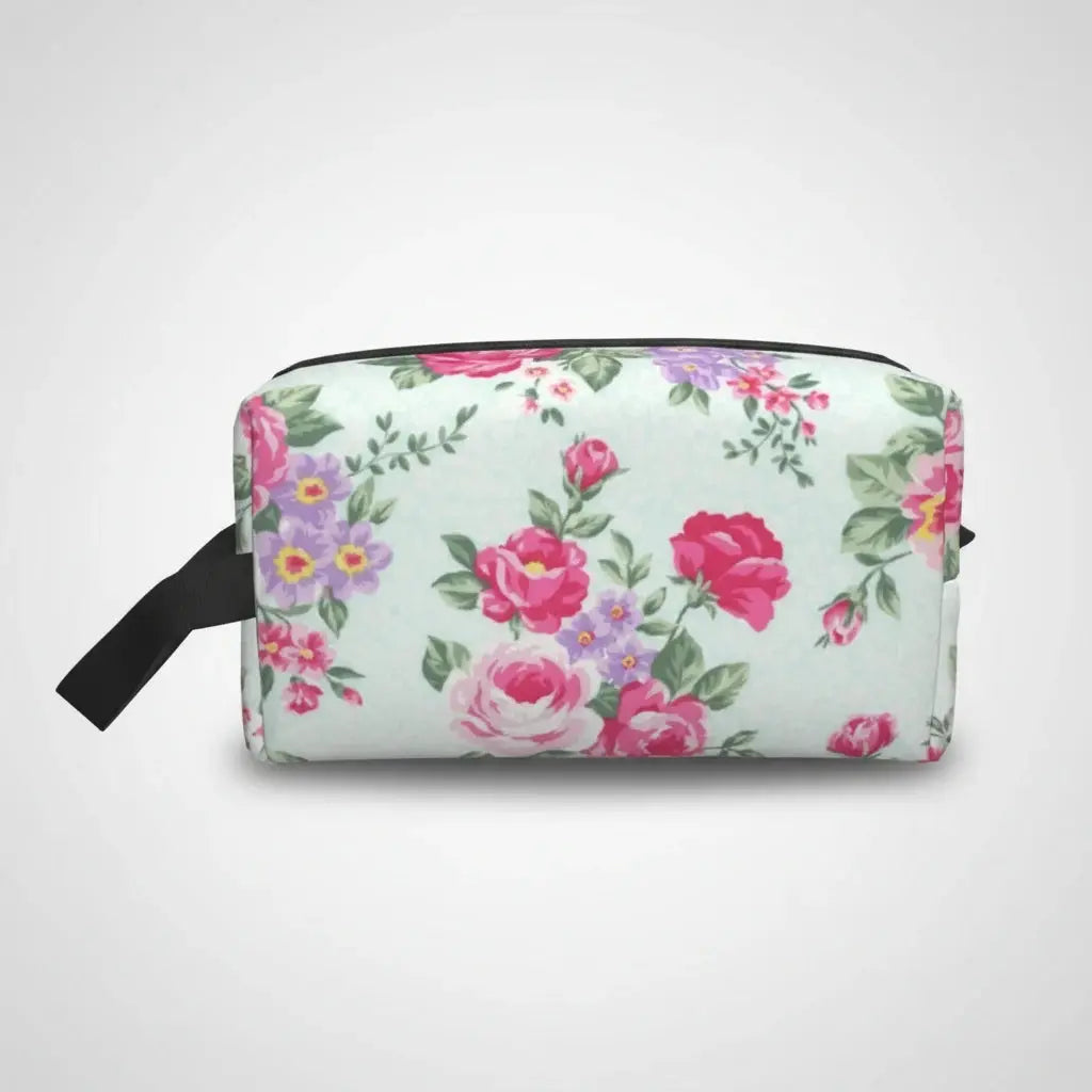 Trousse de toilette femme fleurie – grande capacité chic