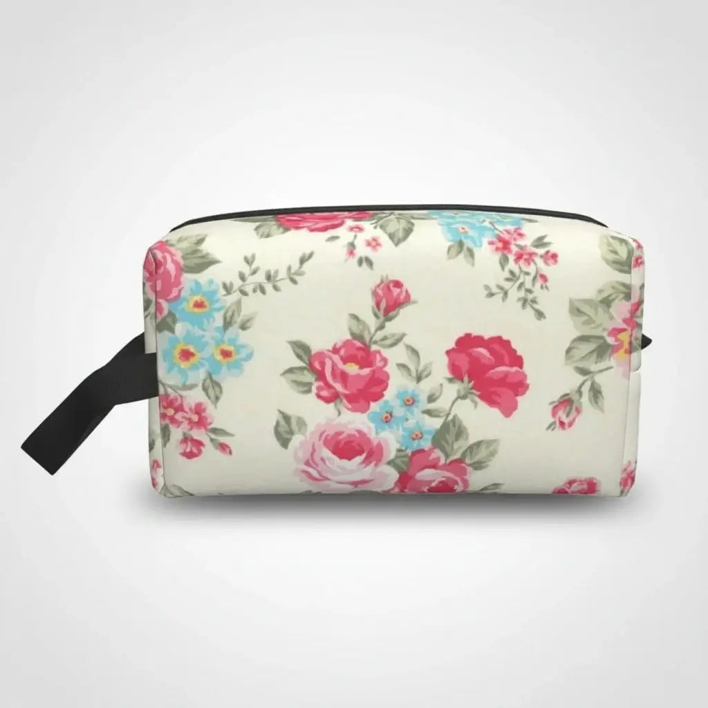 Trousse de toilette femme fleurie – grande capacité chic