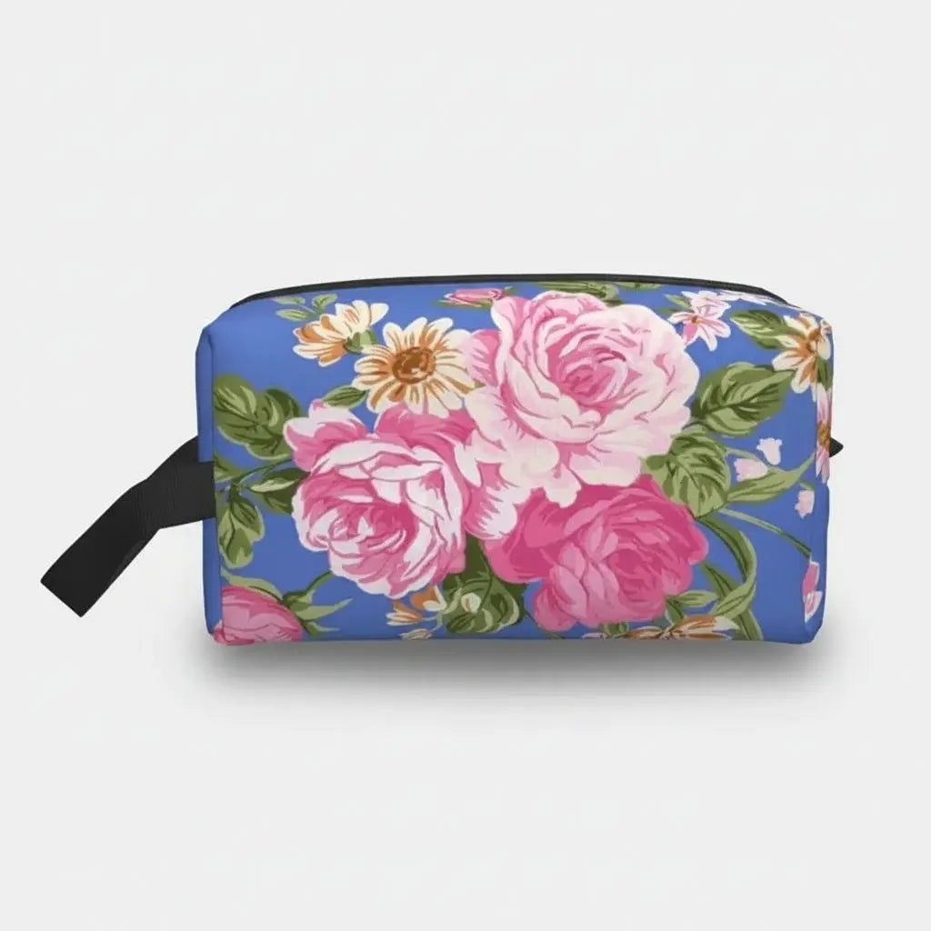 Trousse de toilette femme fleurie – grande capacité chic