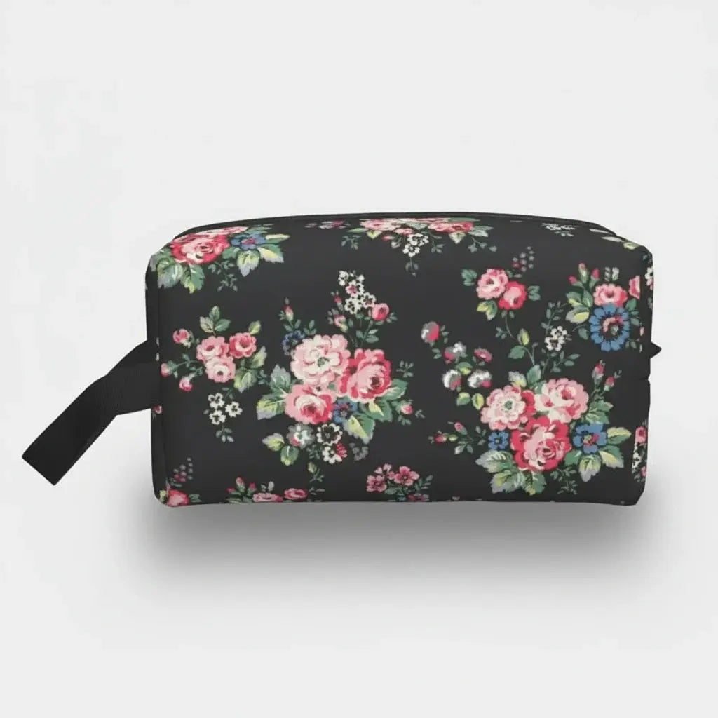 Trousse de toilette femme fleurie – grande capacité chic