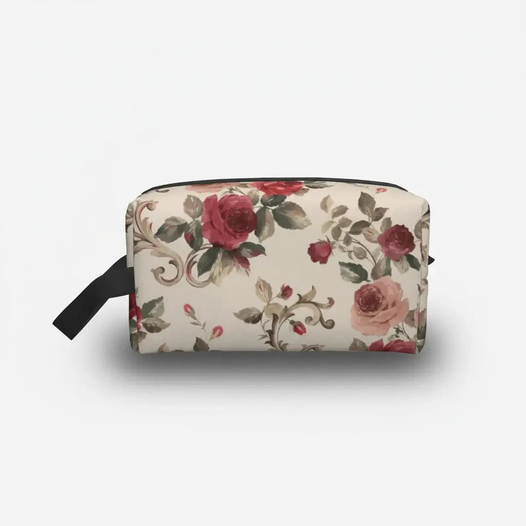 Trousse de toilette femme fleurie – grande capacité chic