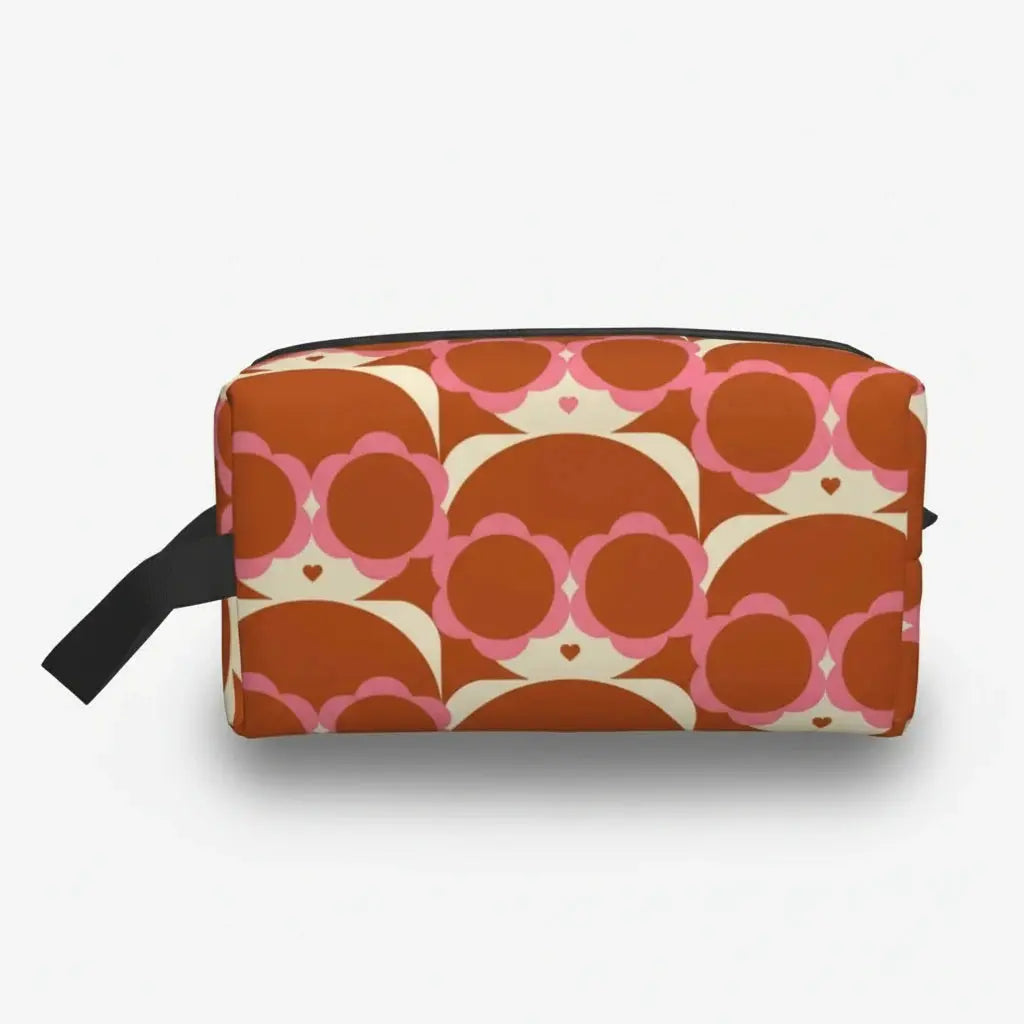 Trousse de toilette femme motifs colorés