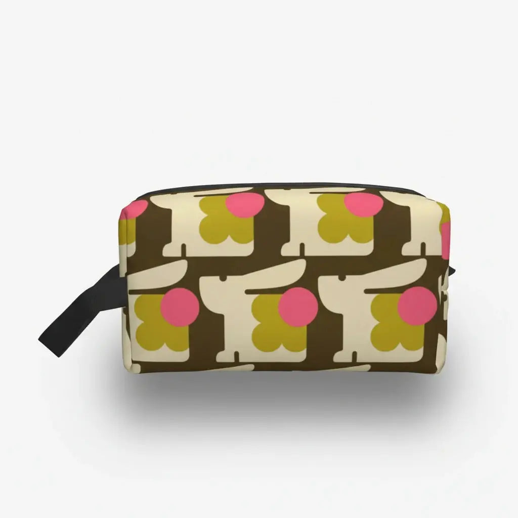 Trousse de toilette femme motifs colorés