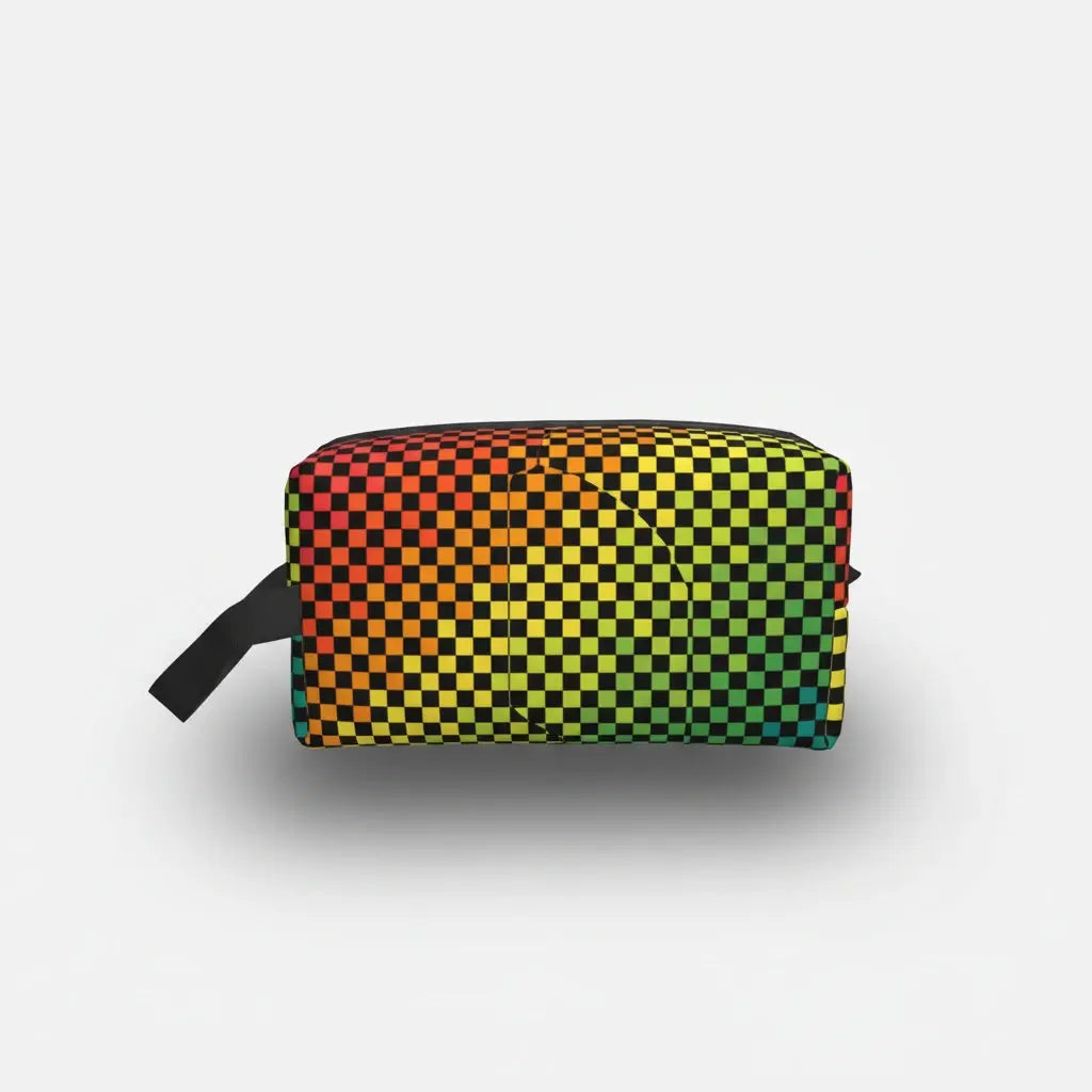 Trousse de toilette femme motifs géométriques