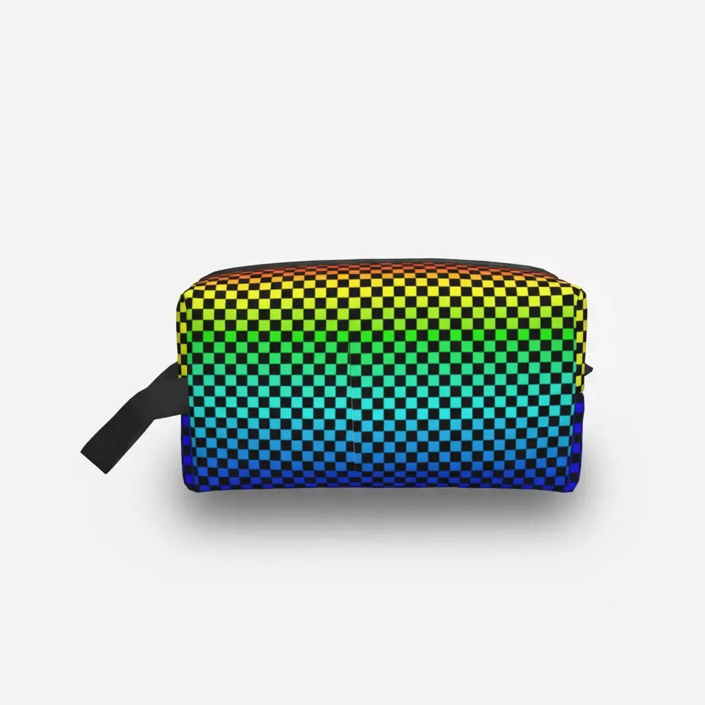 Trousse de toilette femme motifs géométriques