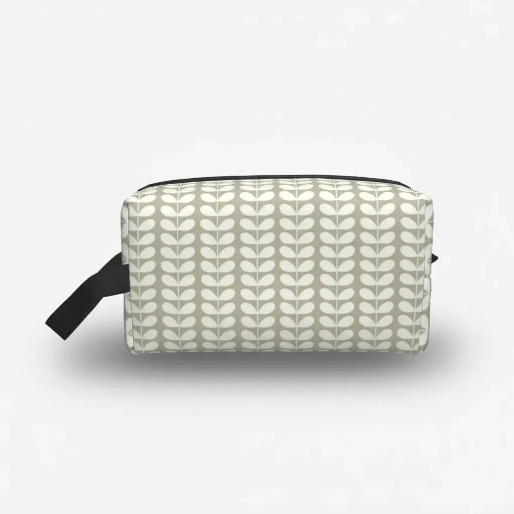 Trousse de toilette femme motifs géométriques rétro