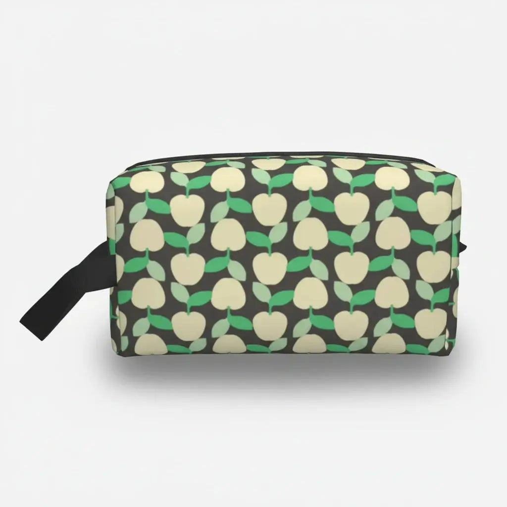 Trousse de toilette femme motifs géométriques rétro