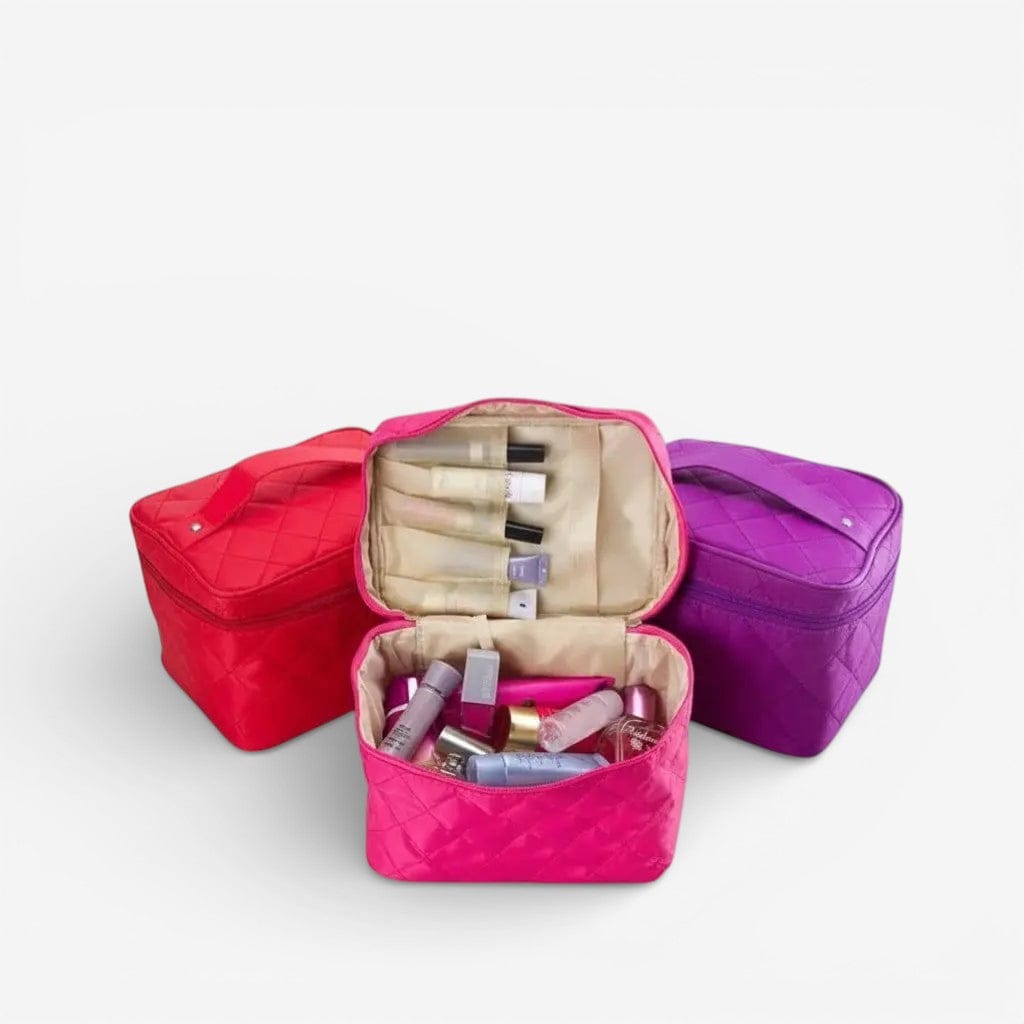 Trousse de toilette femme | Nylon matelassé grande capacité