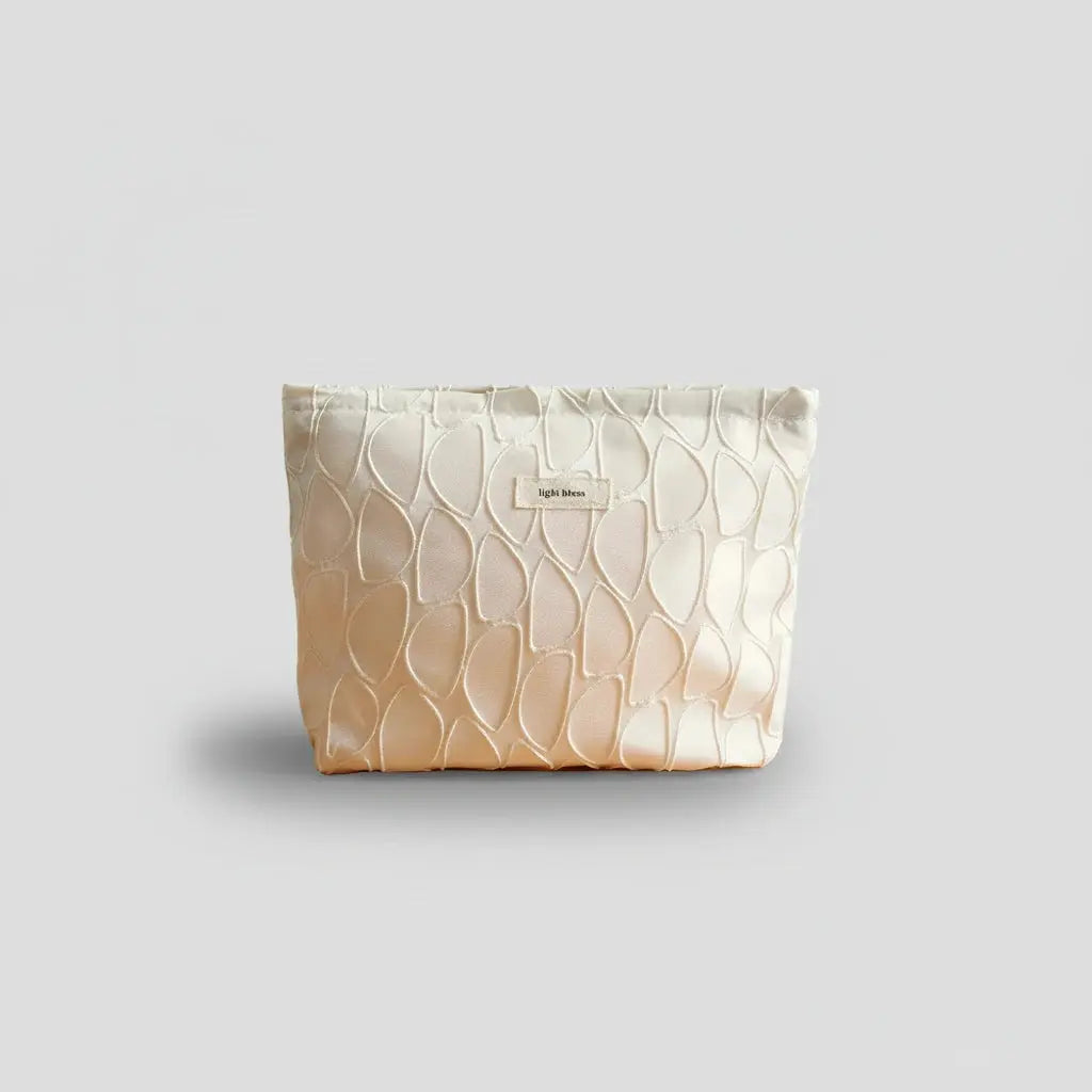 Trousse de toilette femme | Pochette canvas motifs feuilles