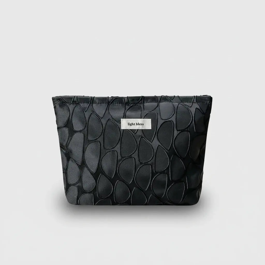 Trousse de toilette femme | Pochette canvas motifs feuilles