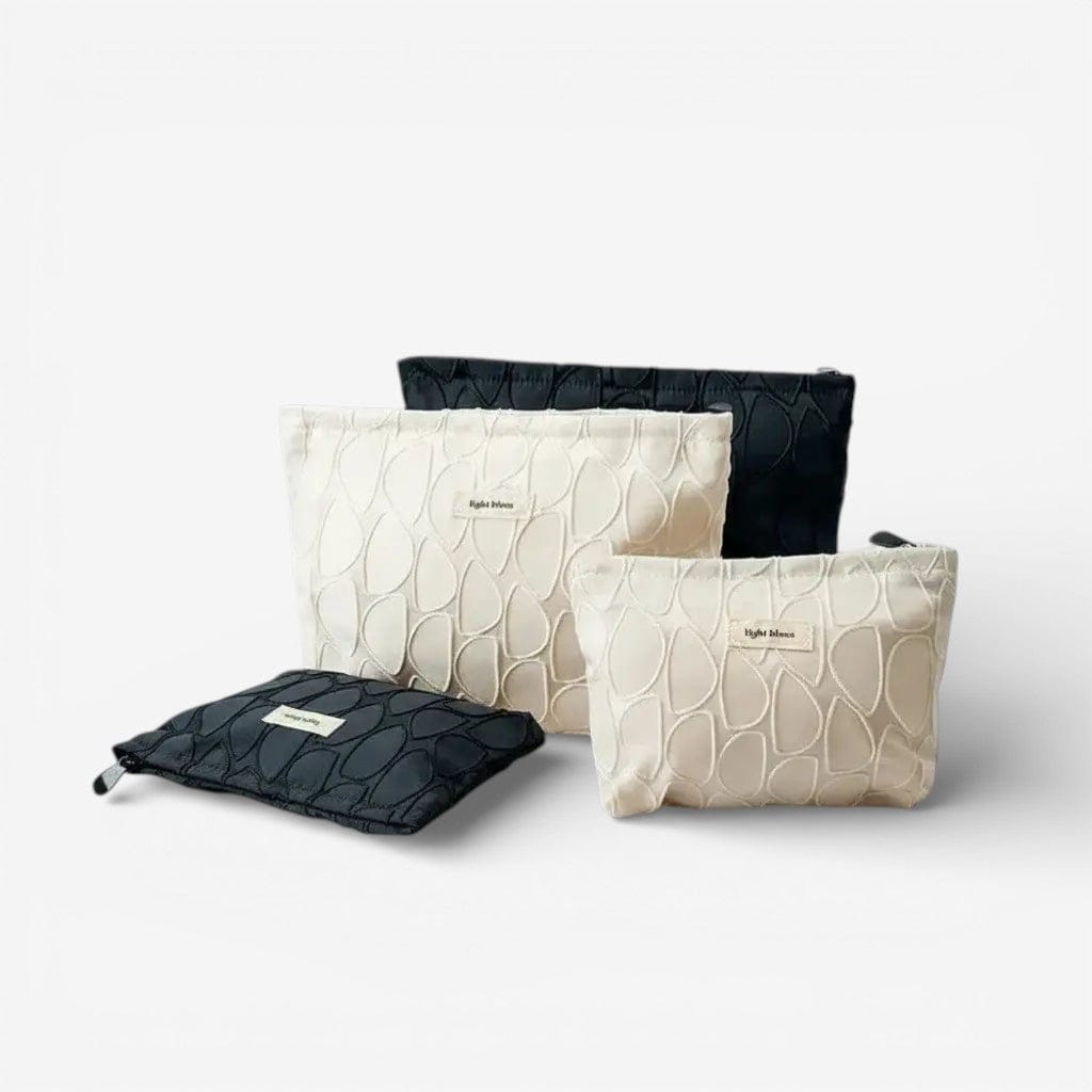 Trousse de toilette femme | Pochette canvas motifs feuilles