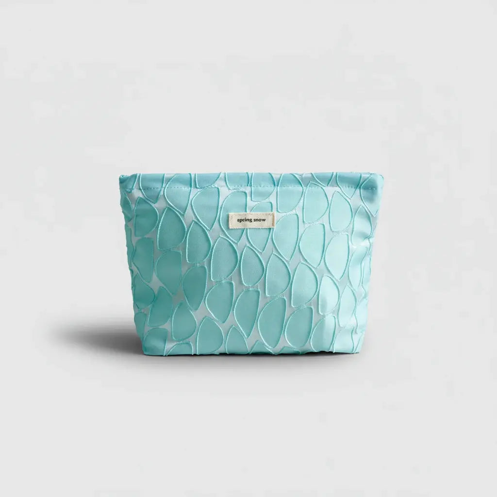 Trousse de toilette femme | Pochette canvas motifs feuilles