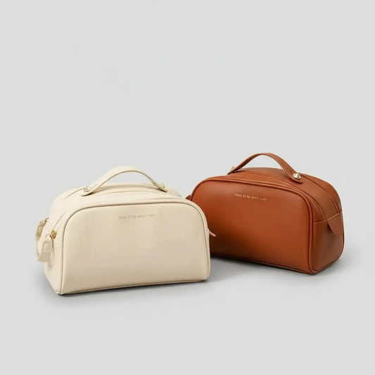 Trousse de toilette femme | PU grande ouverture