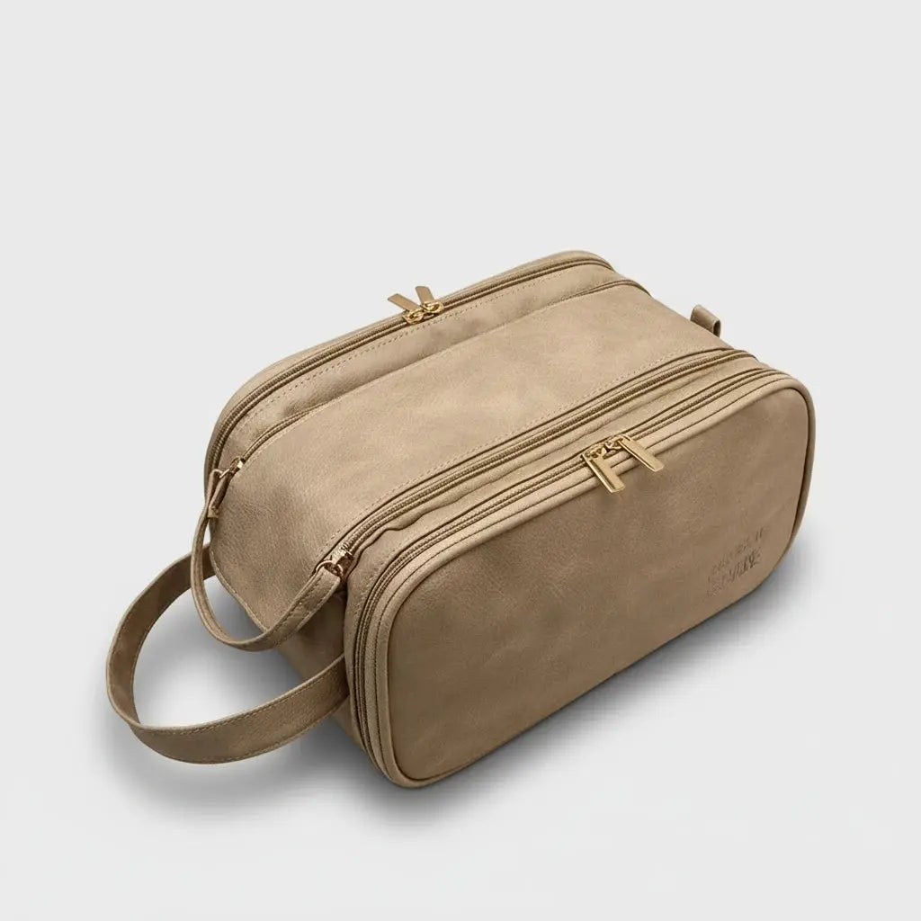 Trousse de toilette femme PU imperméable – Spacieuse et chic