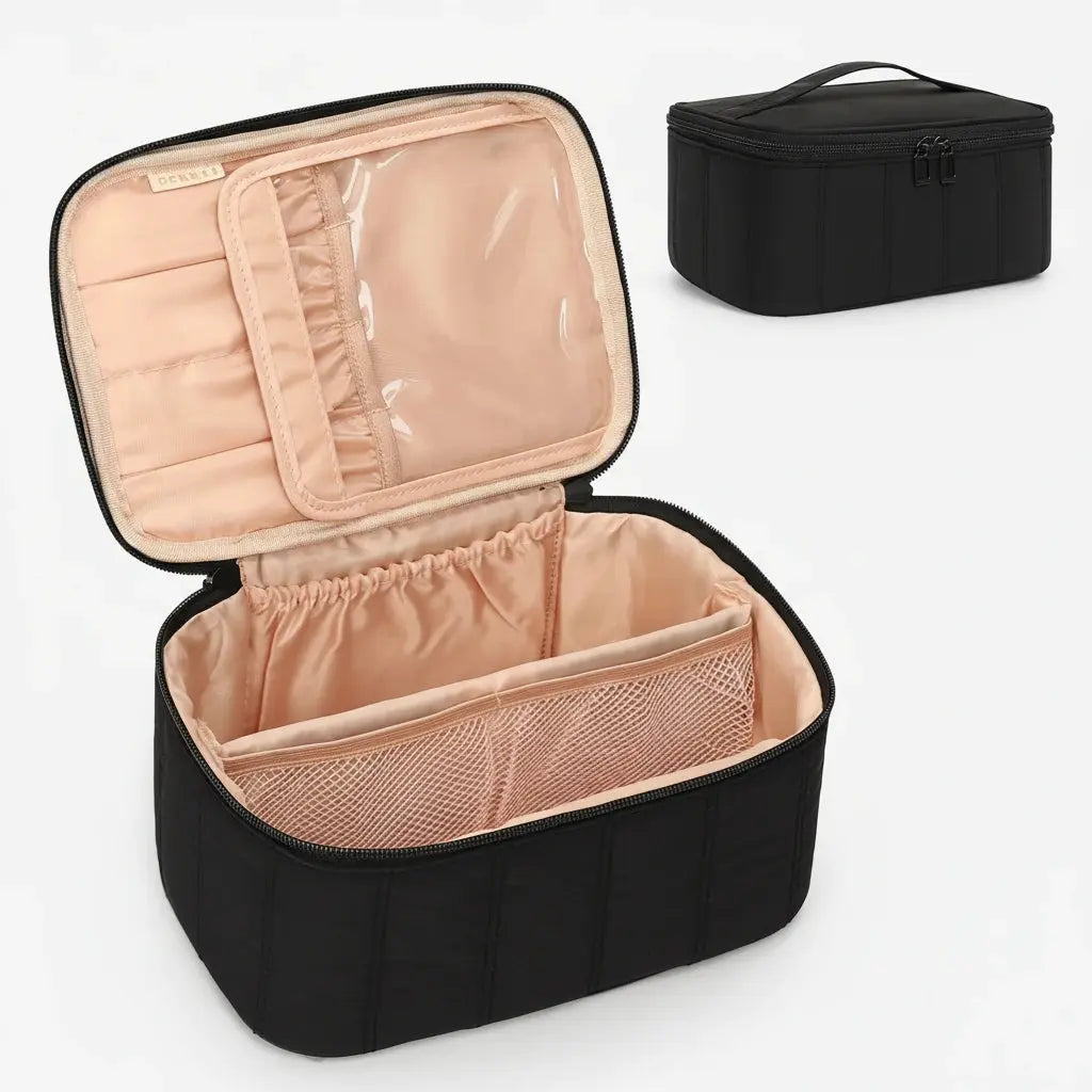 Trousse de toilette femme | Rigide compartimentée