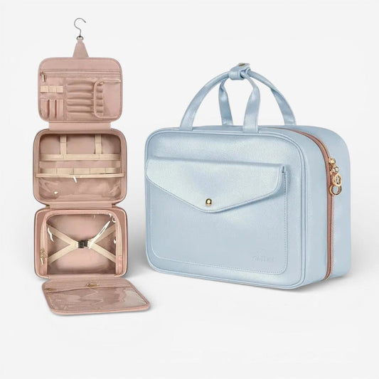 Trousse de toilette femme | Suspendue simili cuir