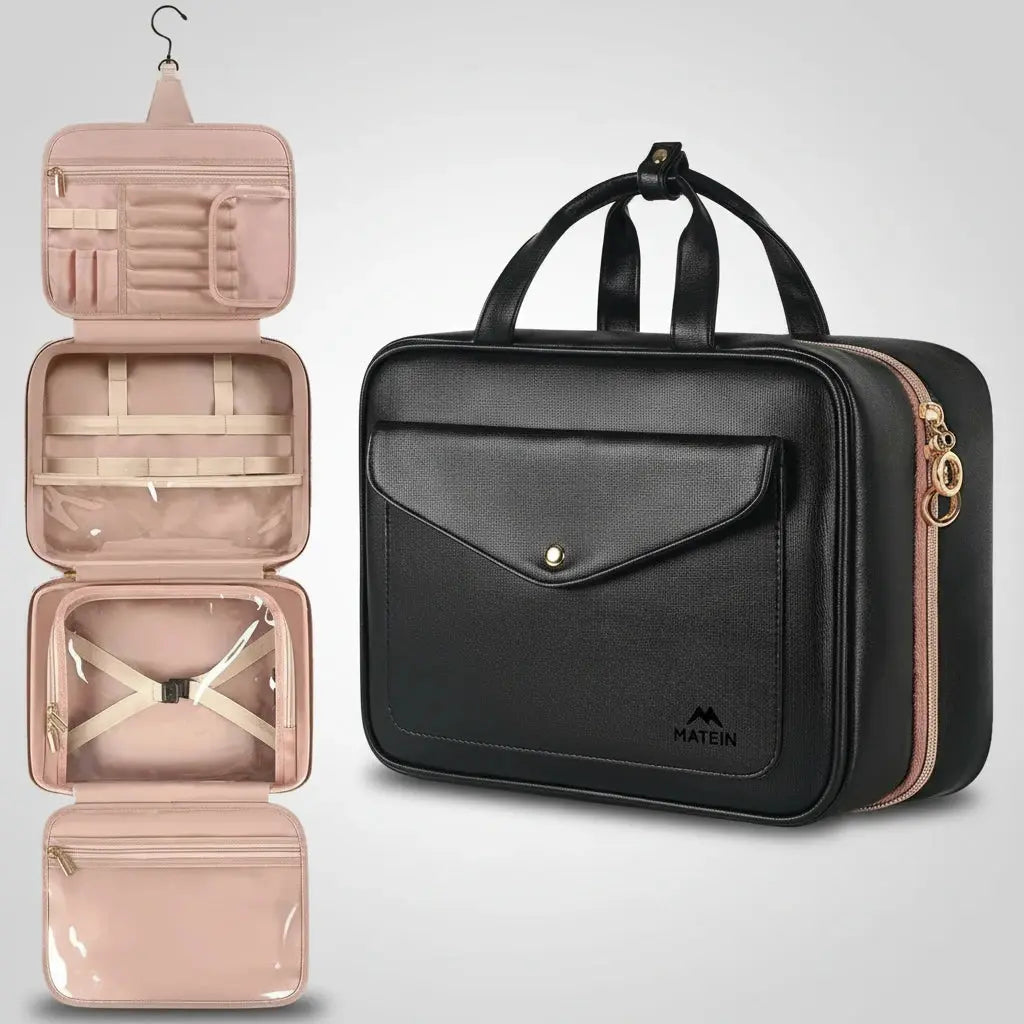 Trousse de toilette femme | Suspendue simili cuir