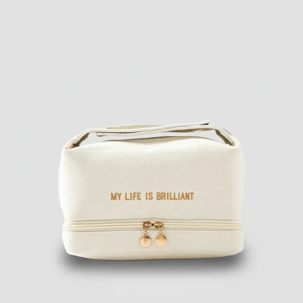 Trousse de toilette femme | Toile double couche