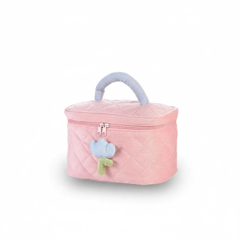 Trousse de toilette femme tulipes